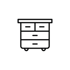 Drawer Icon Vector Design Illustration