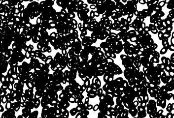 Black and white vector template with circles.