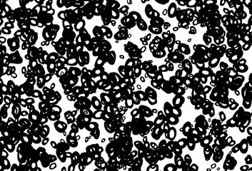 Black and white vector cover with spots.