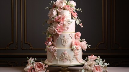 Obraz na płótnie Canvas Vintage Wedding Cake