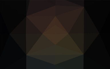 Obraz premium Dark Black vector abstract polygonal cover. An elegant bright illustration with gradient. Textured pattern for background.