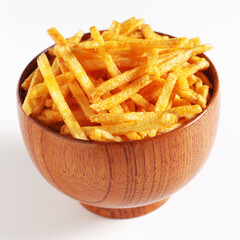 Potato sticks in bowl
