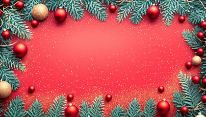 Fototapeta na wymiar Christmas and New Year background