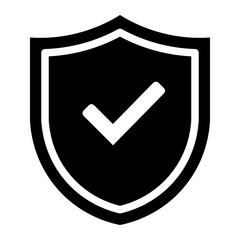 Shield Protection solid glyph icon