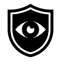 Eye Insurance solid glyph icon