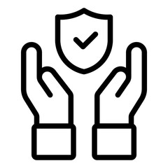 Life Insurance outline icon