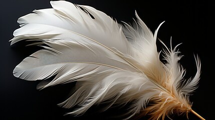 Bird feathers. Realistic feathers. 