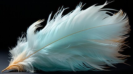 Bird feathers. Realistic feathers. 