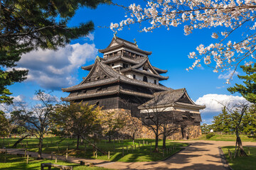 Main keep of Matsue castle located in Matsue city, Shimane, japan