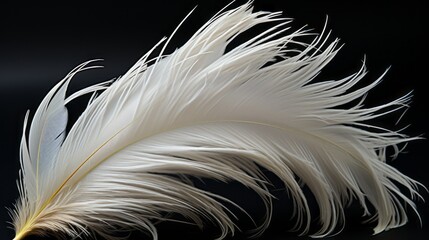 Obraz premium Bird feathers. Realistic feathers. 