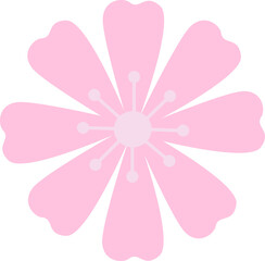 pink flower illustration