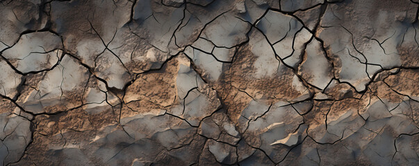mud crack or dirt background, dry ground cracking.
