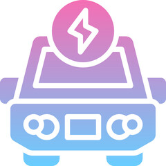 Electric car icon