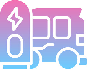 Electric car icon