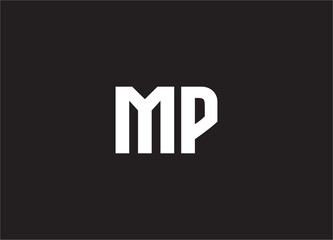 mp letter logo and monogram design