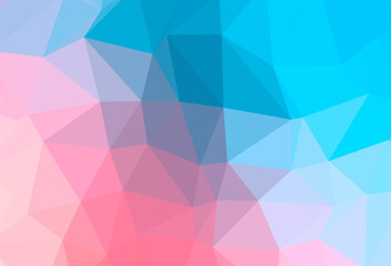Obraz premium Light Blue, Red vector triangle mosaic texture.