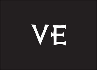 ve letter logo and monogram design