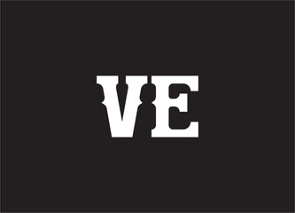 ve letter logo and monogram design