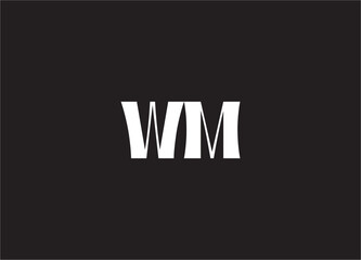 wm letter logo and monogram design