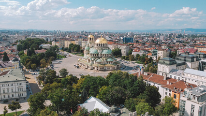 Fototapeta premium Aerial view of the Sofia 