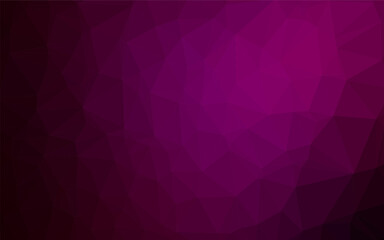 Obraz premium Dark Purple vector polygon abstract layout. Shining colored illustration in a Brand new style. Brand new style for your business design.