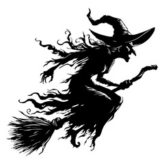 Halloween Witch Silhouette