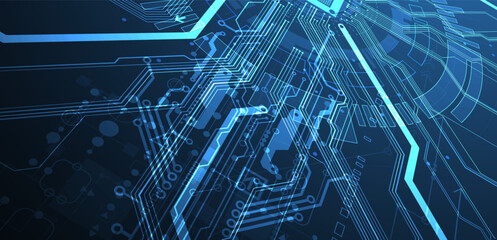 Abstract background on technological and scientific topics. CPU concept.