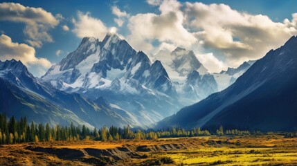 Majestic Mountains Dominating The Landscape. Сoncept 1. Height Of The Himalayas 2. Rugged Peaks Of The Andes 3. Majestic Beauty Of The Rocky Mountains 4. Enchanting Scenery Of The Alps