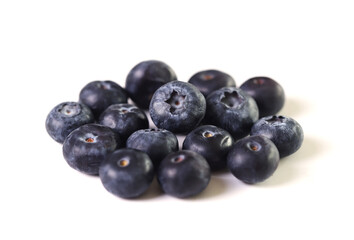 Blueberries isolated on white background