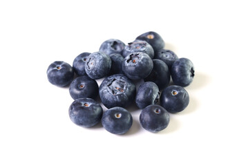 Blueberries isolated on white background