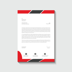 Naklejka na ściany i meble Business letterhead design template