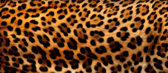 Gartenposter Leopard spotted skin pattern of a big cat