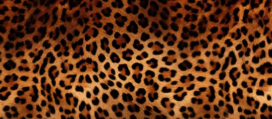 Fotobehang Seamless design inspired by leopard skin with wildlife leather texture © 2ragon
