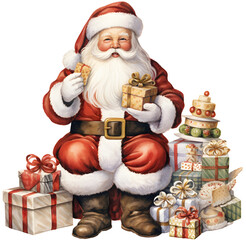 Santa and Gift © Moozate
