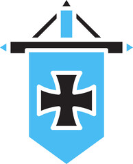 Fototapeta premium Banner Flag Icon 
