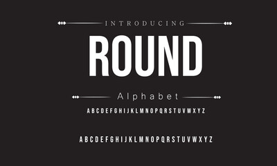 Round Modern Bold Font. Sans Serif Font. Regular Italic Uppercase Lowercase Typography urban style alphabet fonts for fashion, sport, technology, digital, movie, logo design, vector illustration