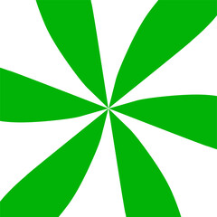 Single green leaf or floral pattern. Vector design 