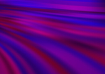Dark Purple vector template with bent lines. Blurred geometric sample with gradient bubbles. A completely new marble design for your business.