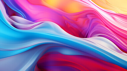 AI Generated illustration of an abstract wallpaper image with beautiful colors and beautiful shapes.
