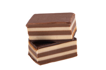 almond and hazelnut dessert isolated