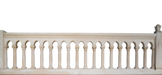 stone railing isolated