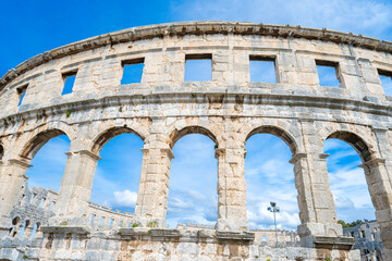 Obraz premium Historic Amphitheater in Pula Croatia