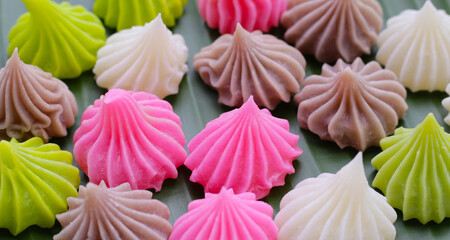Allure, Colorful Thai sweet dessert
