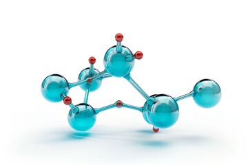3d render of molecule AI Generative 