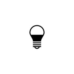 LED bulb icon isolated on transparent background