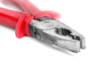 Steel pliers isolated