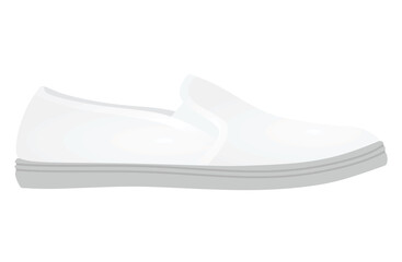 White loafer shoes. vector illustration