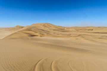 Fototapeta na wymiar Sand dunes in Namibia, Southern Africa