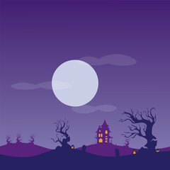 Vector background design with halloween theme.