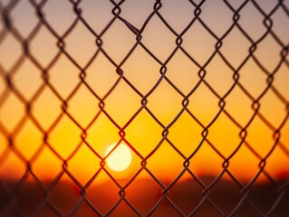 Fototapeta premium Fence. Refugee concept.